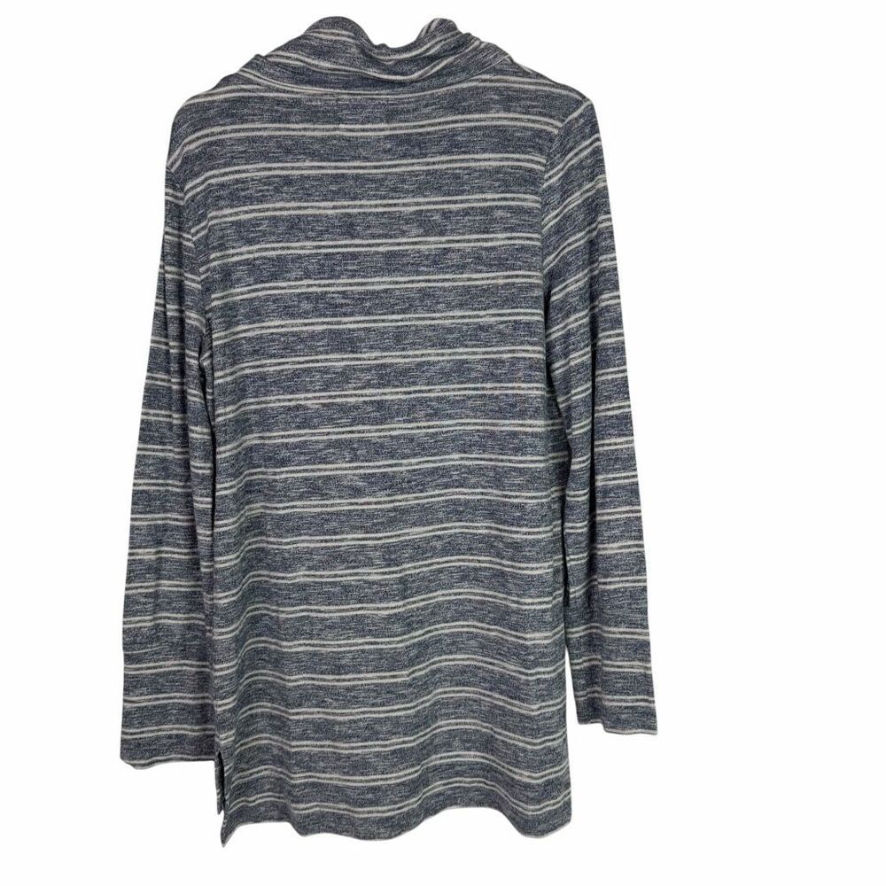 Olive + Oak Blue White Stripe Cowl Neck XL - Picture 2 of 8